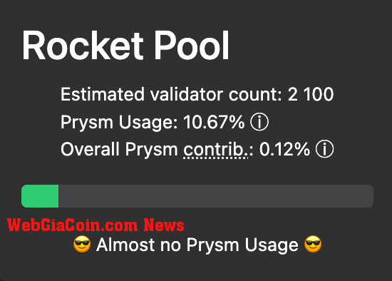 Rocket Pool's Prysm contribution