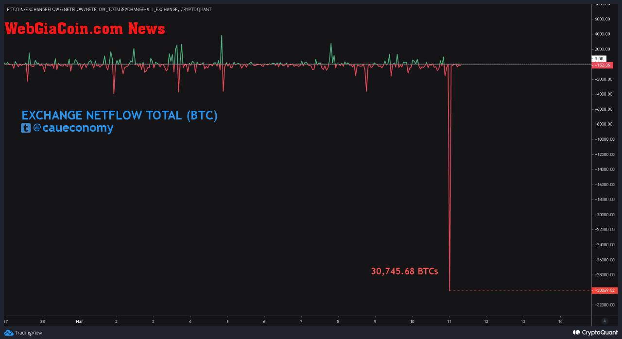 Bitcoin Netflow