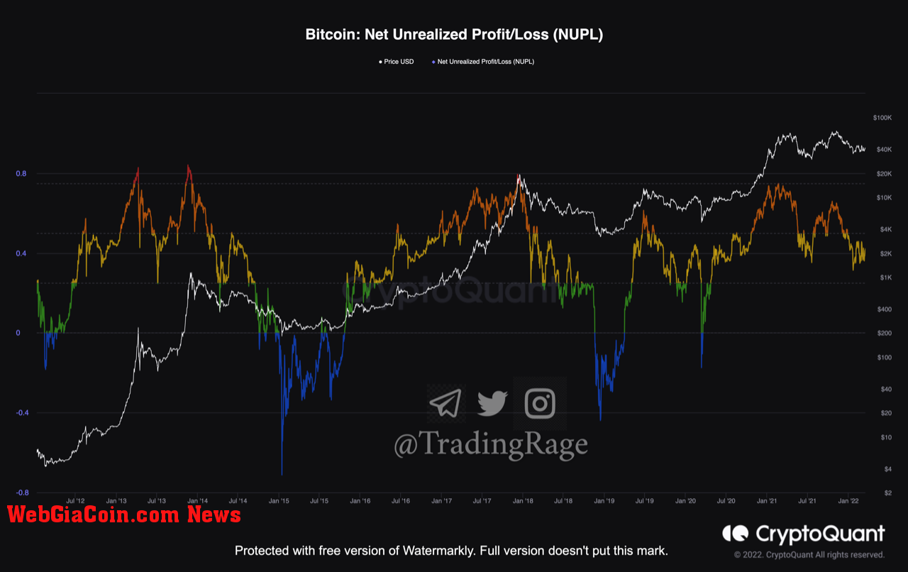 Bitcoin NUPL