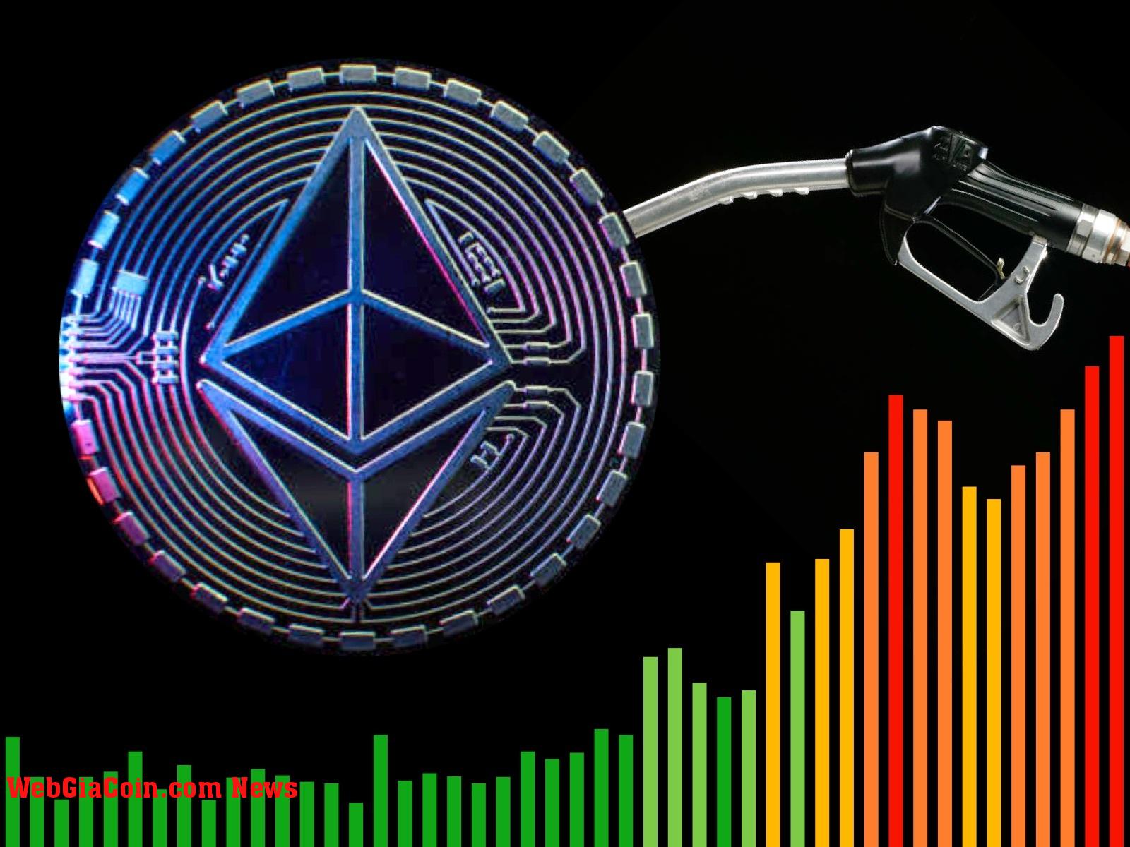 Phí giao dịch Ethereum thấp nhất gần sáu tháng trong bối cảnh giá đi xuống