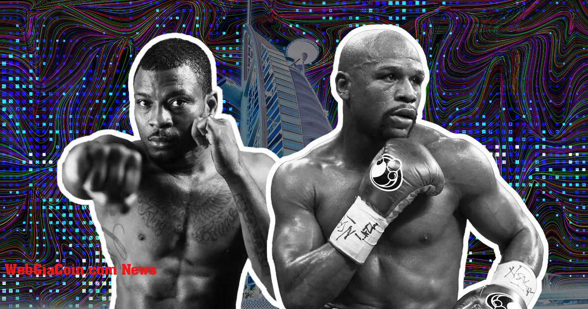 Floyd Mayweather đấu với Don Moore trong sự kiện thể thao NFT lần đầu tiên trên thế giới ở Dubai