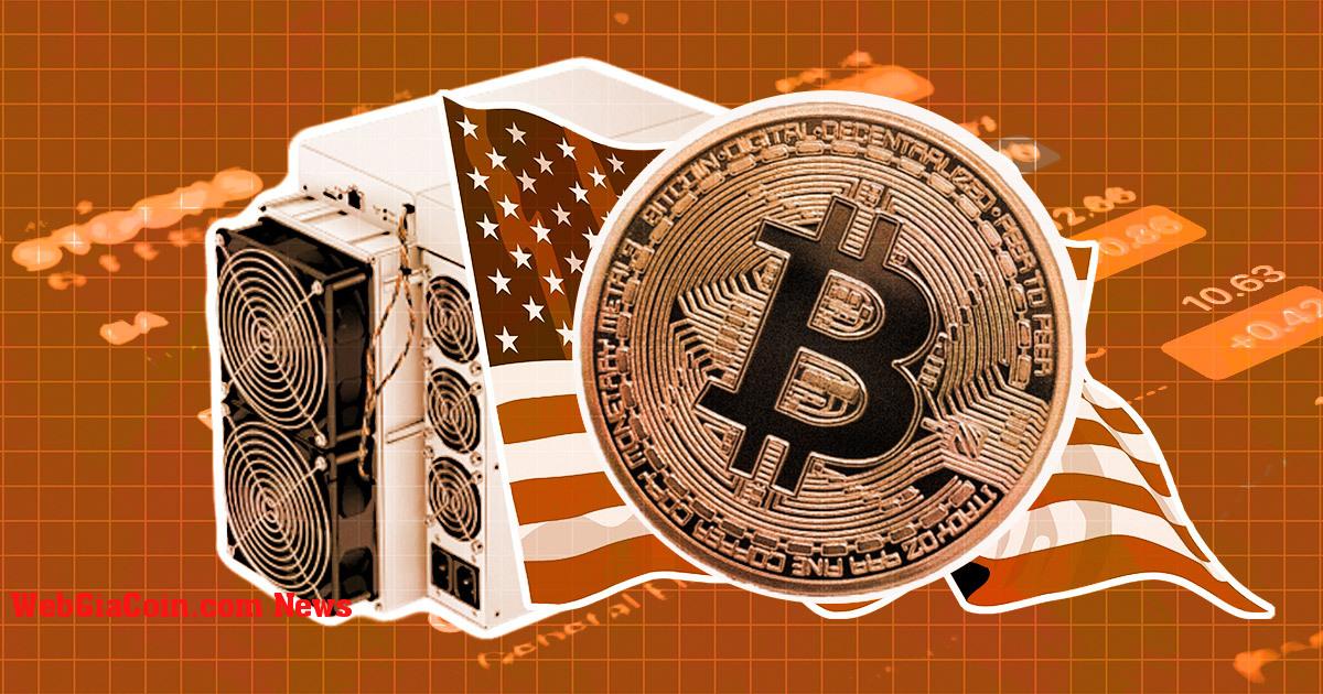 Tăng trưởng trong hoạt động khai thác Bitcoin của Hoa Kỳ không phản ánh hiệu suất cổ phiếu