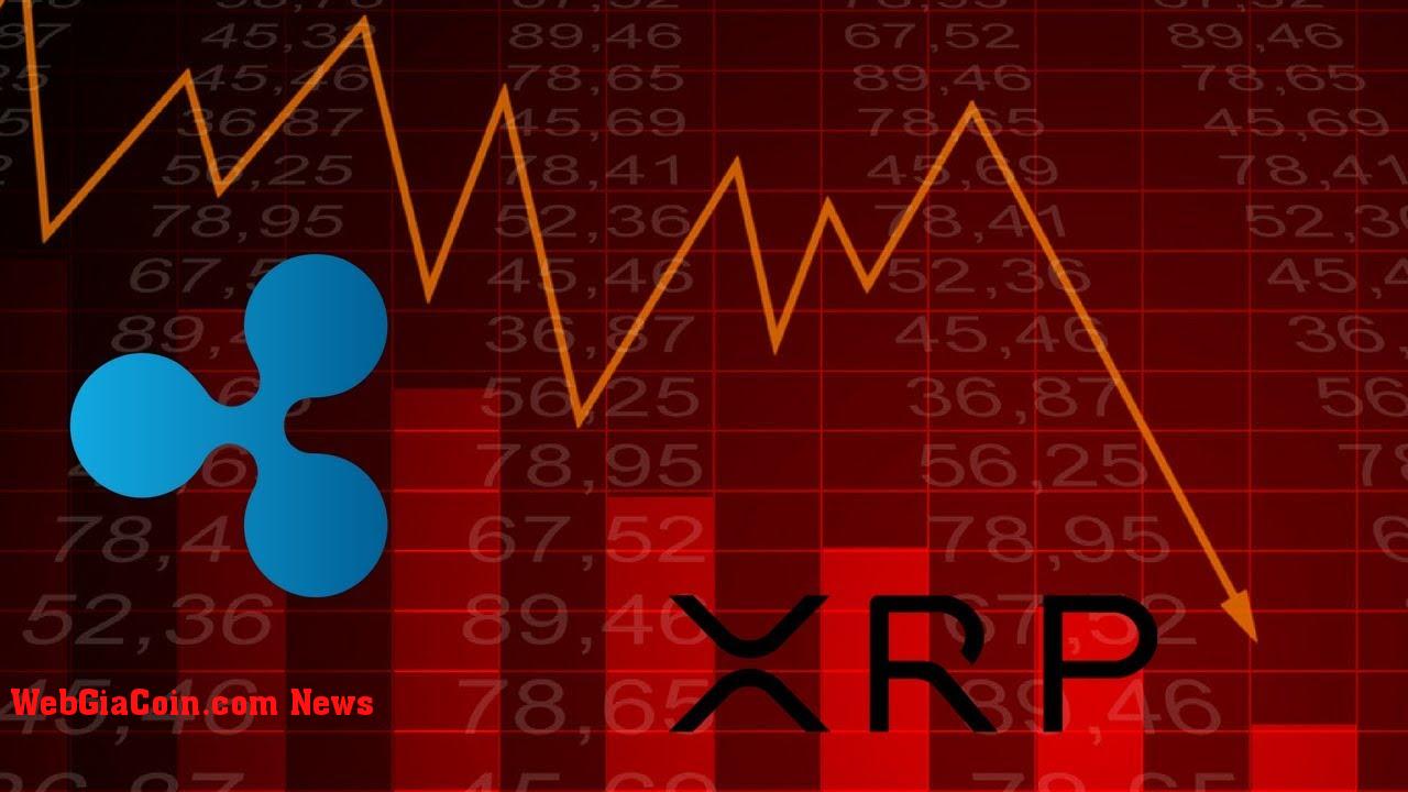 Ripple (XRP) giảm xuống còn 0,43 đô la với người bán giao dịch hoàn toàn