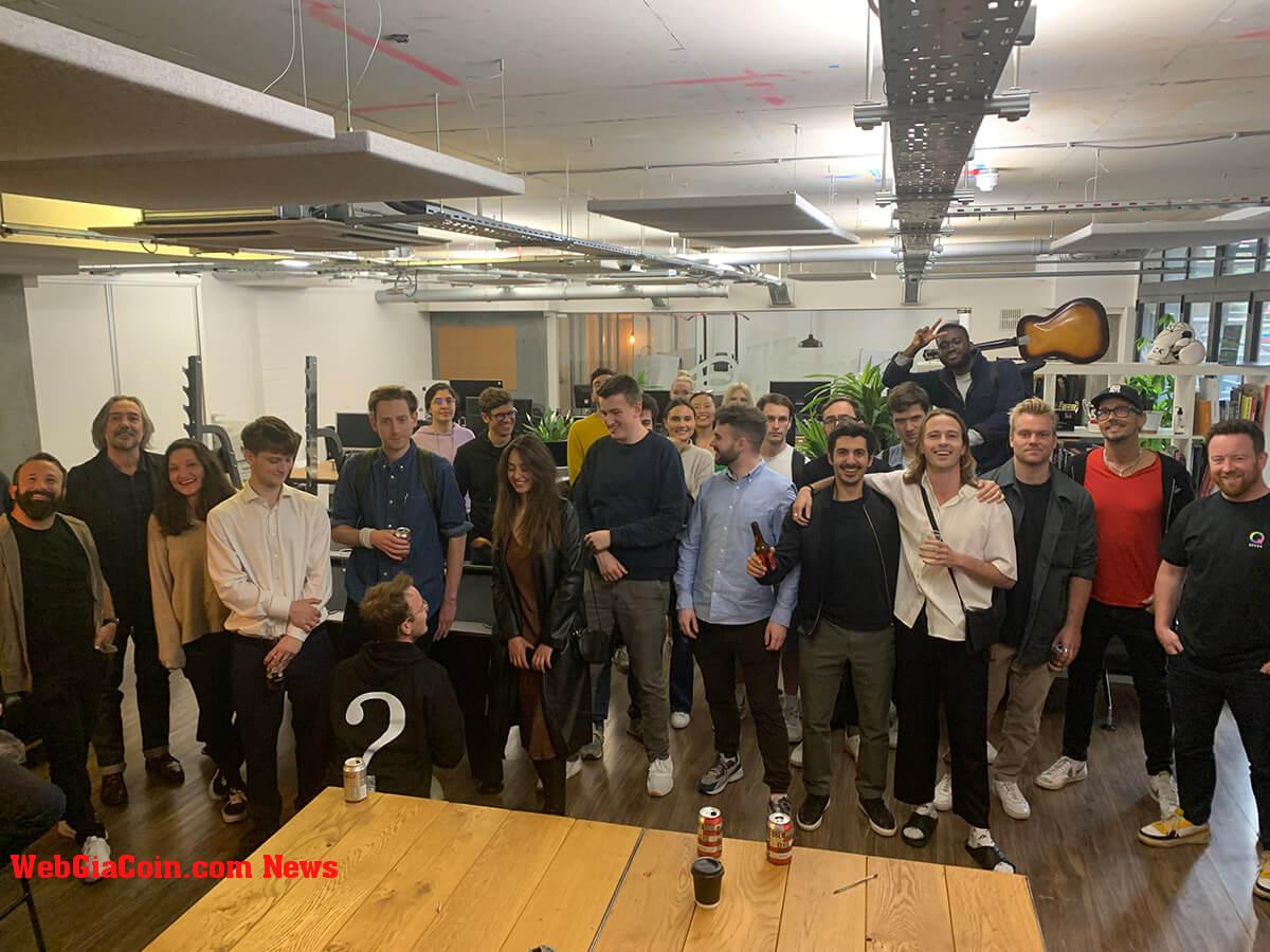 A group photo from the ThursDAO open house launch party.
