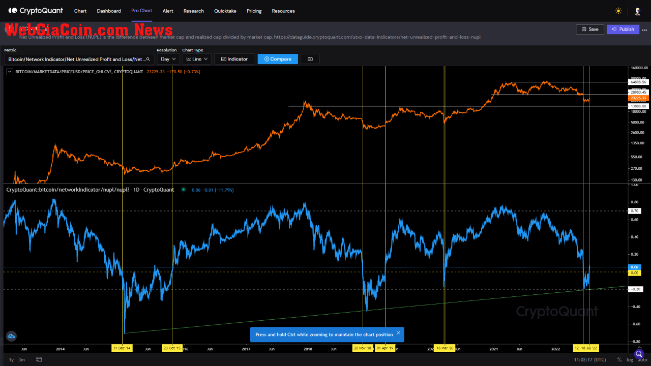 Bitcoin NUPL