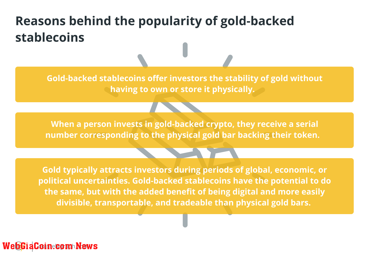 Reasons behind the popularity of gold-backed stablecoins