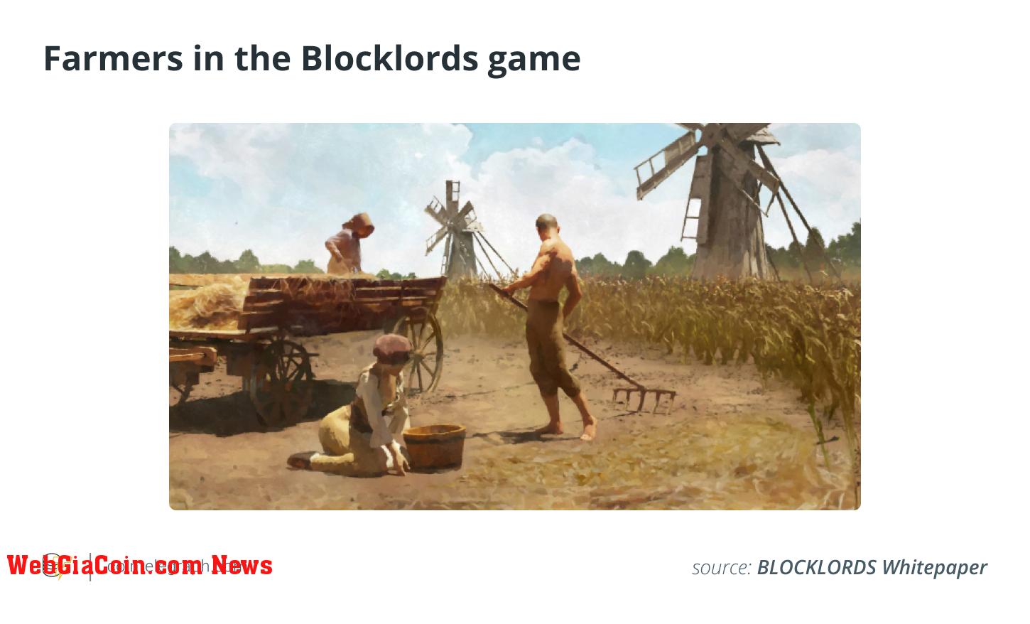 Farmers in the Blocklords game