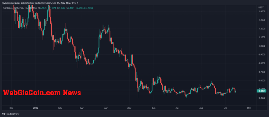 Cardano price ADA ADAUSDT