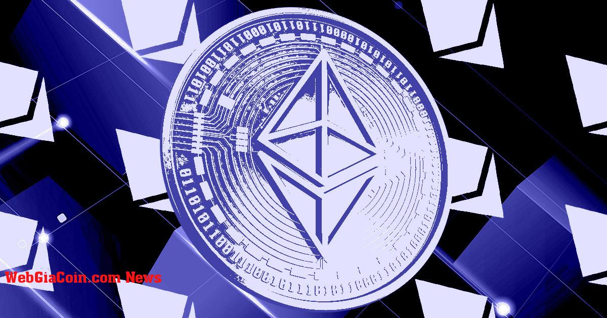 Dữ liệu Santiment cho thấy 2 địa chỉ kiểm soát hơn 45% giao dịch Ethereum sau khi giữ