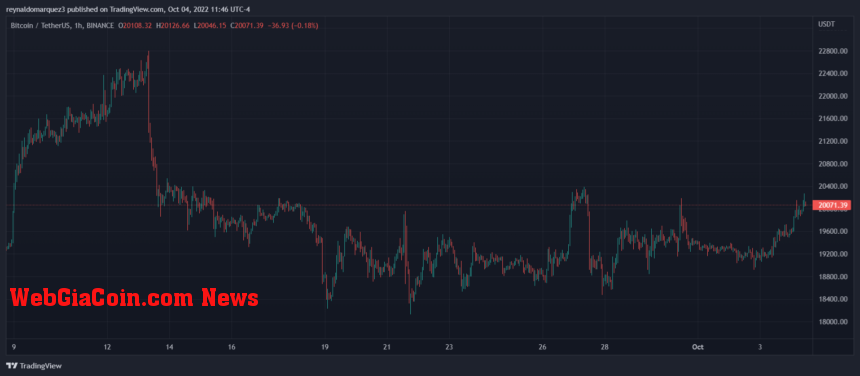 Bitcoin price BTC BTCUSDT