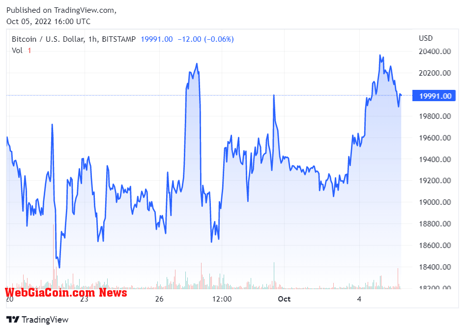 Bitcoin/USD Chart