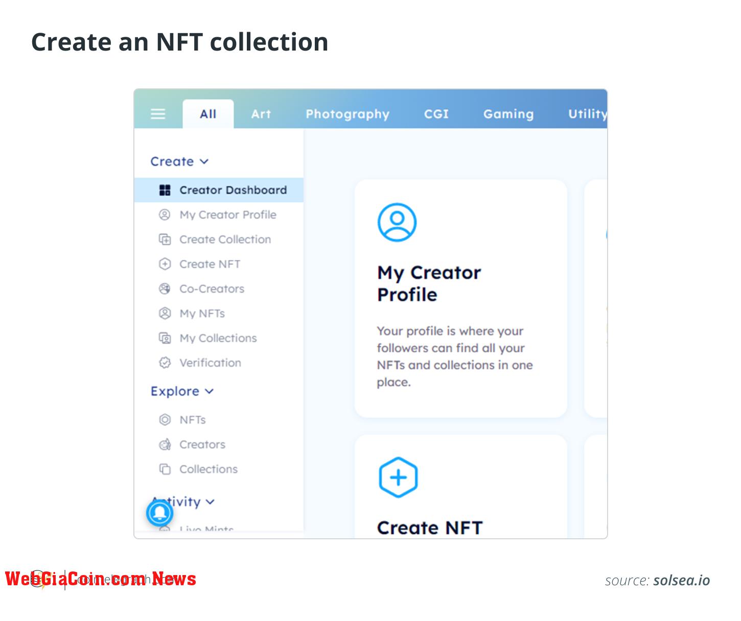 Create an NFT collection