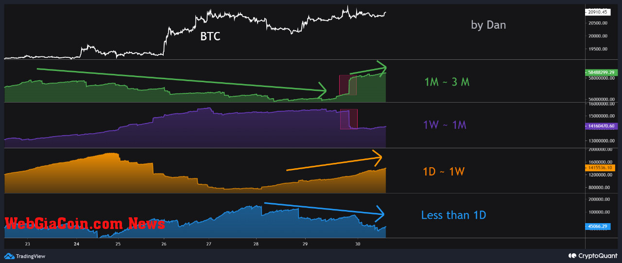 Bitcoin Supply Age Bands