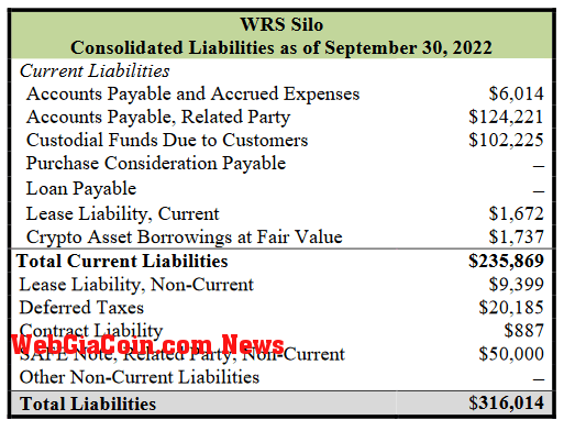 WRS Silo Liabilities