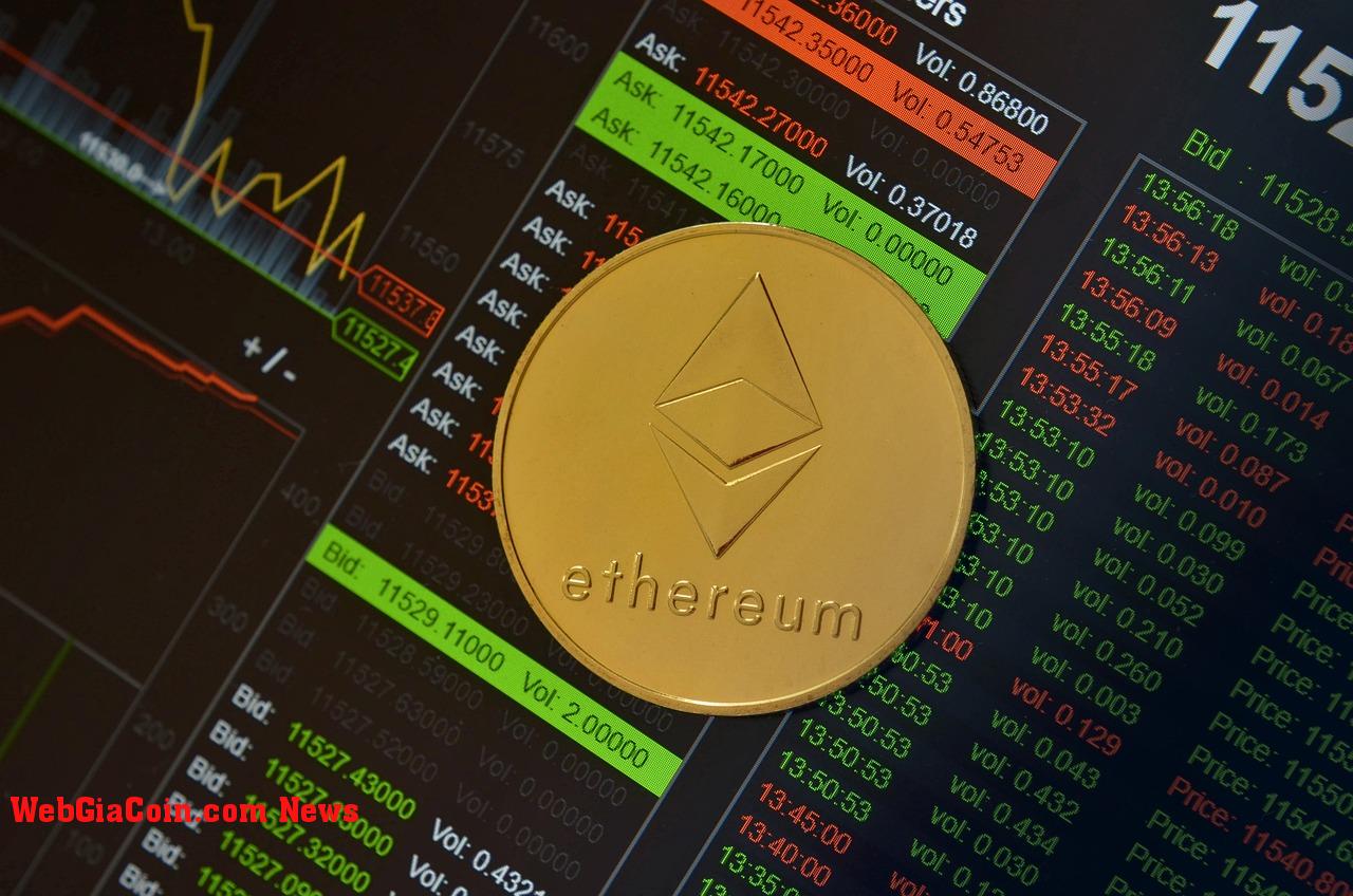 Giá Ethereum giảm khi ETH chuyển từ nền tảng giao dịch tiền điện tử