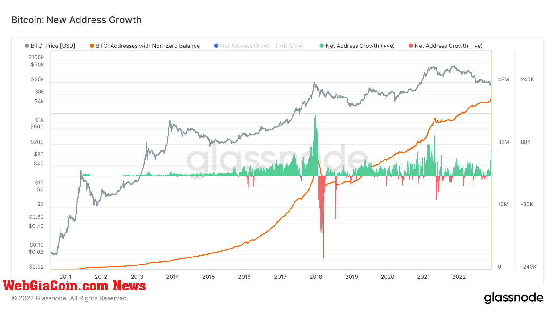 bitcoin net address growth