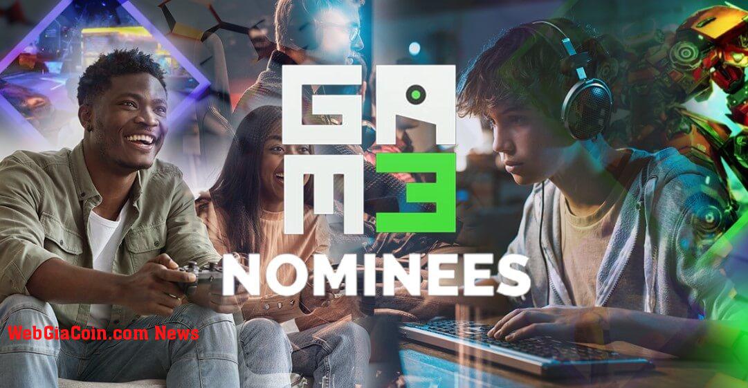 Các đề cử của Giải thưởng Web3 Gam3 2022 đã được công bố với Big Time lên tới 6 giải thưởng