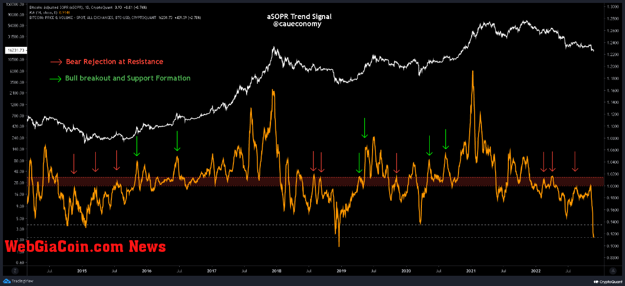 Bitcoin aSOPR