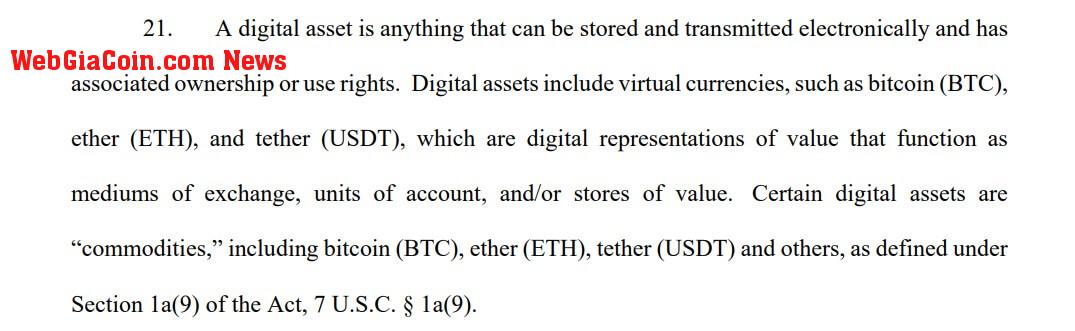 CFTC ETH Commodities