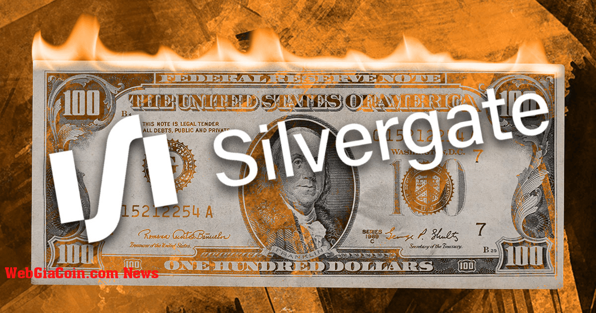 Silvergate Capital lỗ 1 tỷ đô la trong quý 4 năm 2022