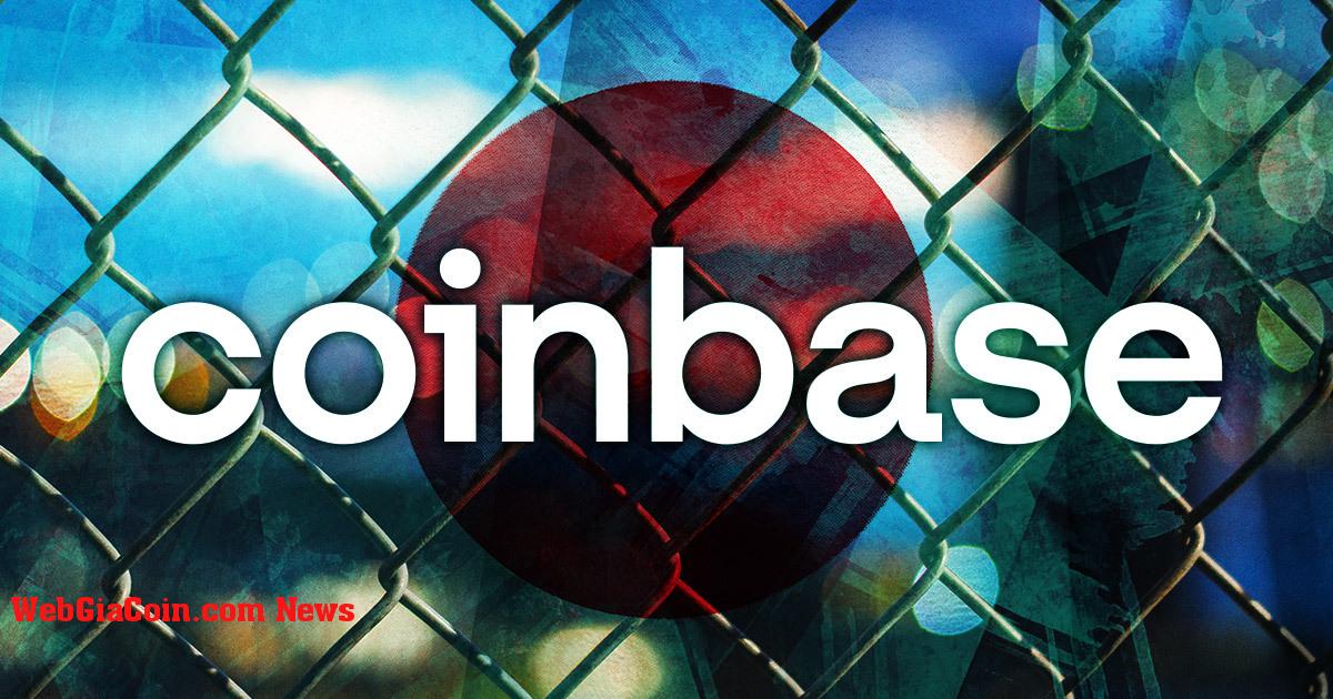 Coinbase tạm dừng hoạt động tại Nhật Bản