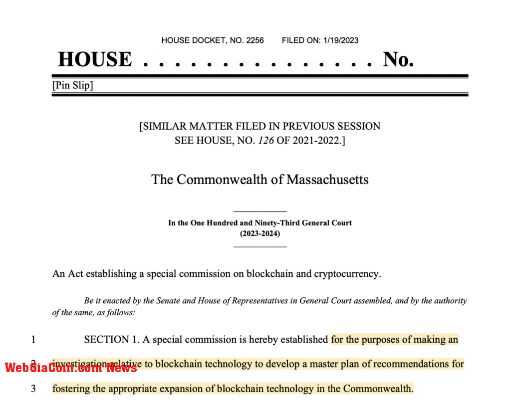 Massachusetts House crypto commission