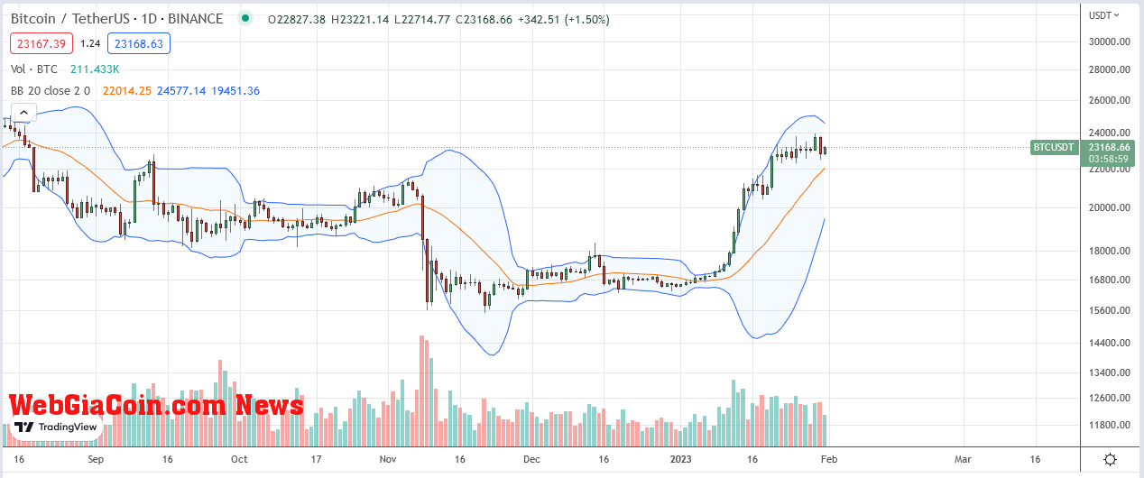 Bitcoin Price on January 31