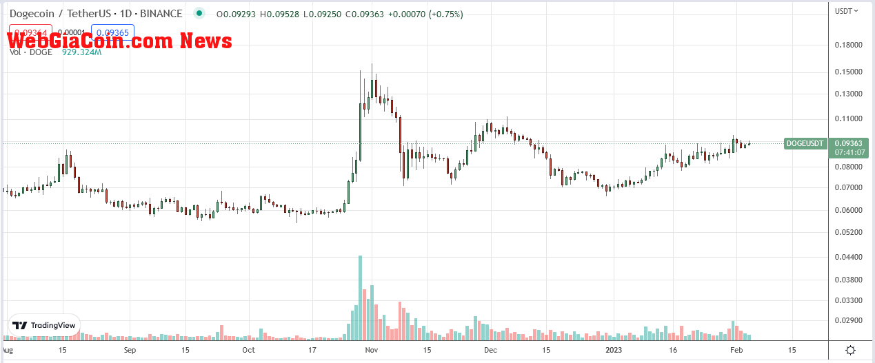 Dogecoin Price On February 4