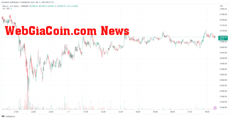 BTC seems to have seen some drawdown today | Source: BTCUSD on TradingView