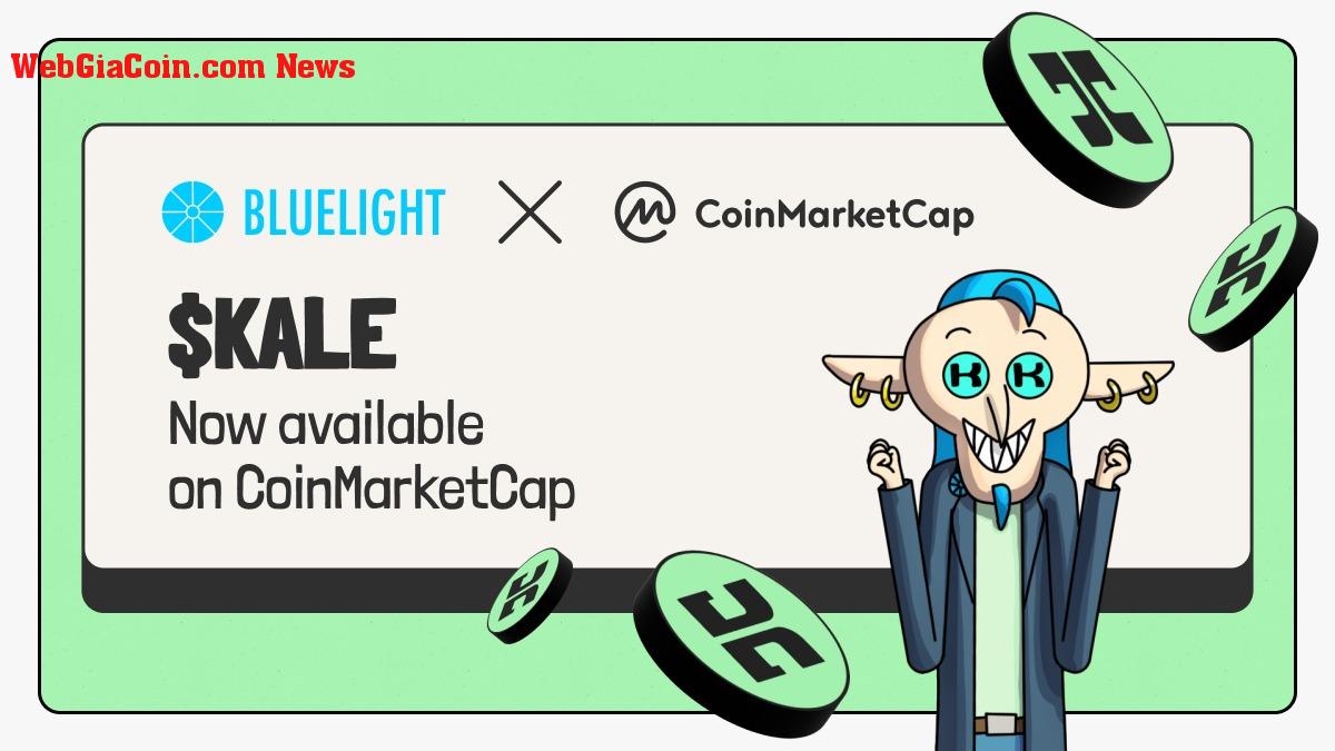 Bluelight.inc được niêm yết trên Coinmarketcap