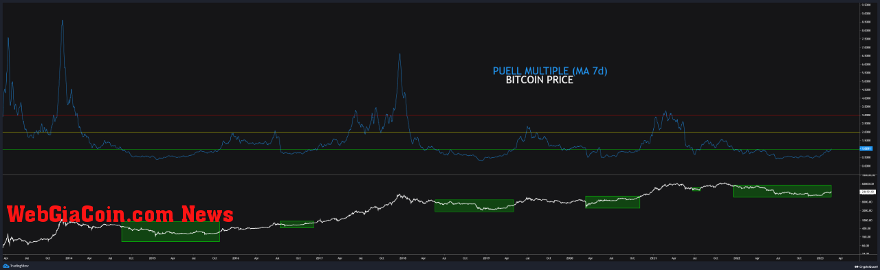 Bitcoin Puell Multiple Long Term