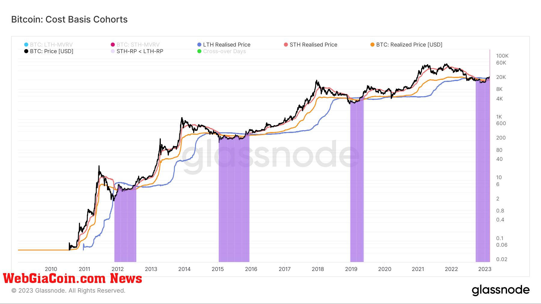 btc cost basis cohorts