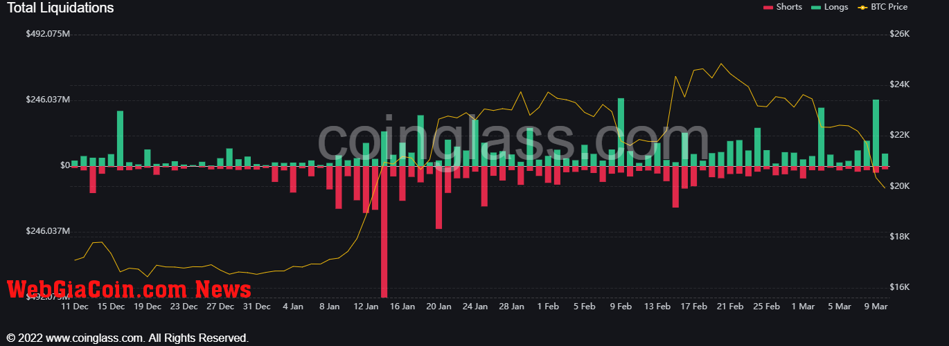 Liquidations: (Source: Coinglass)