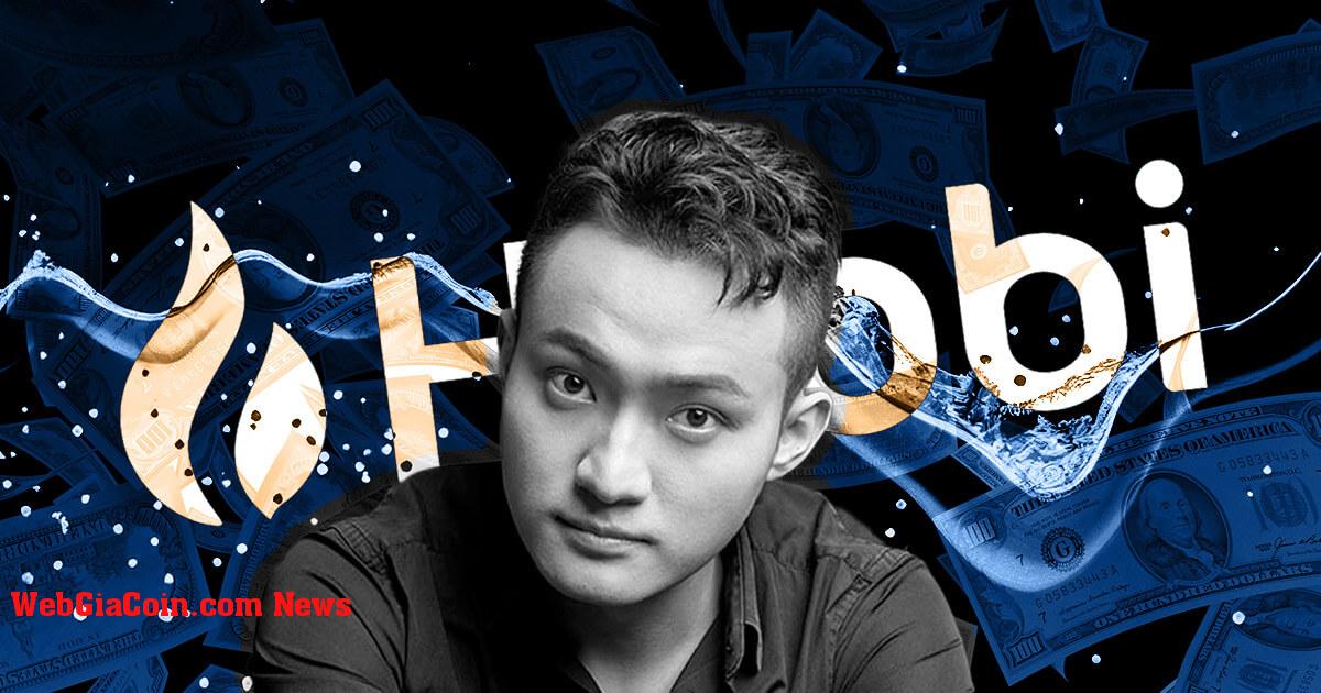 Justin Sun thành lập quỹ thanh khoản Huobi trị giá 100 triệu USD sau đợt sụt giảm chớp nhoáng của HT