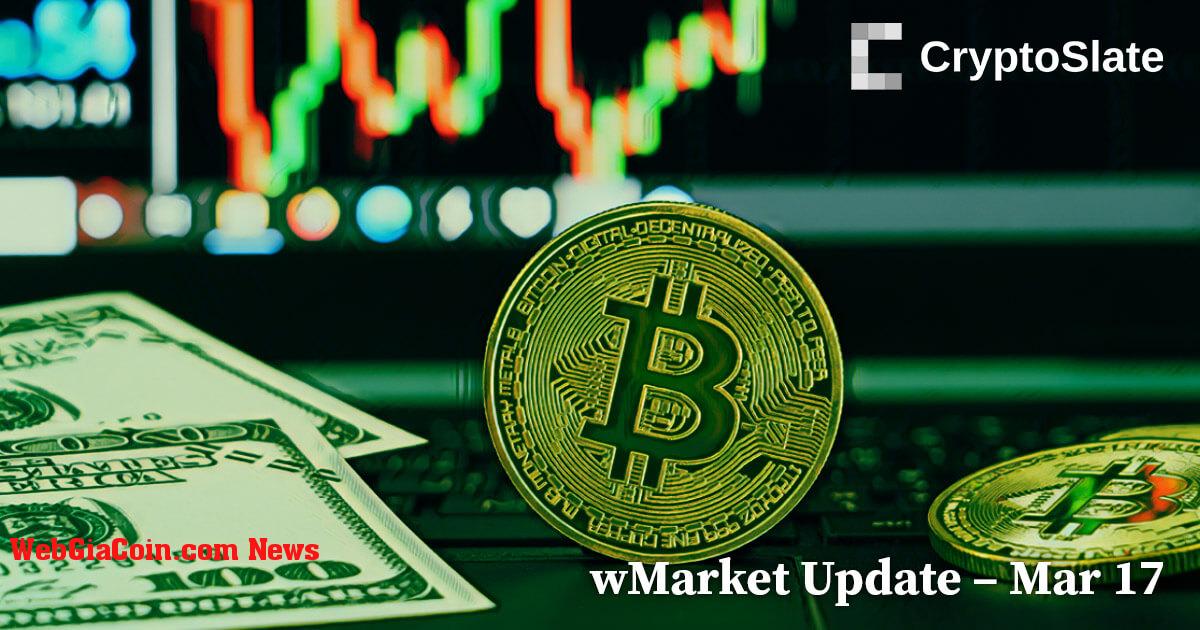 Cập nhật wMarket hàng ngày của CryptoSlate: Bitcoin đạt 26.900 đô la – đạt mức cao nhất trong 39 tuần