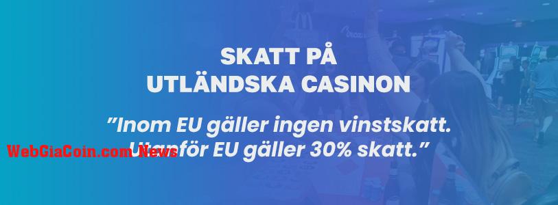 skatt utländska casinon