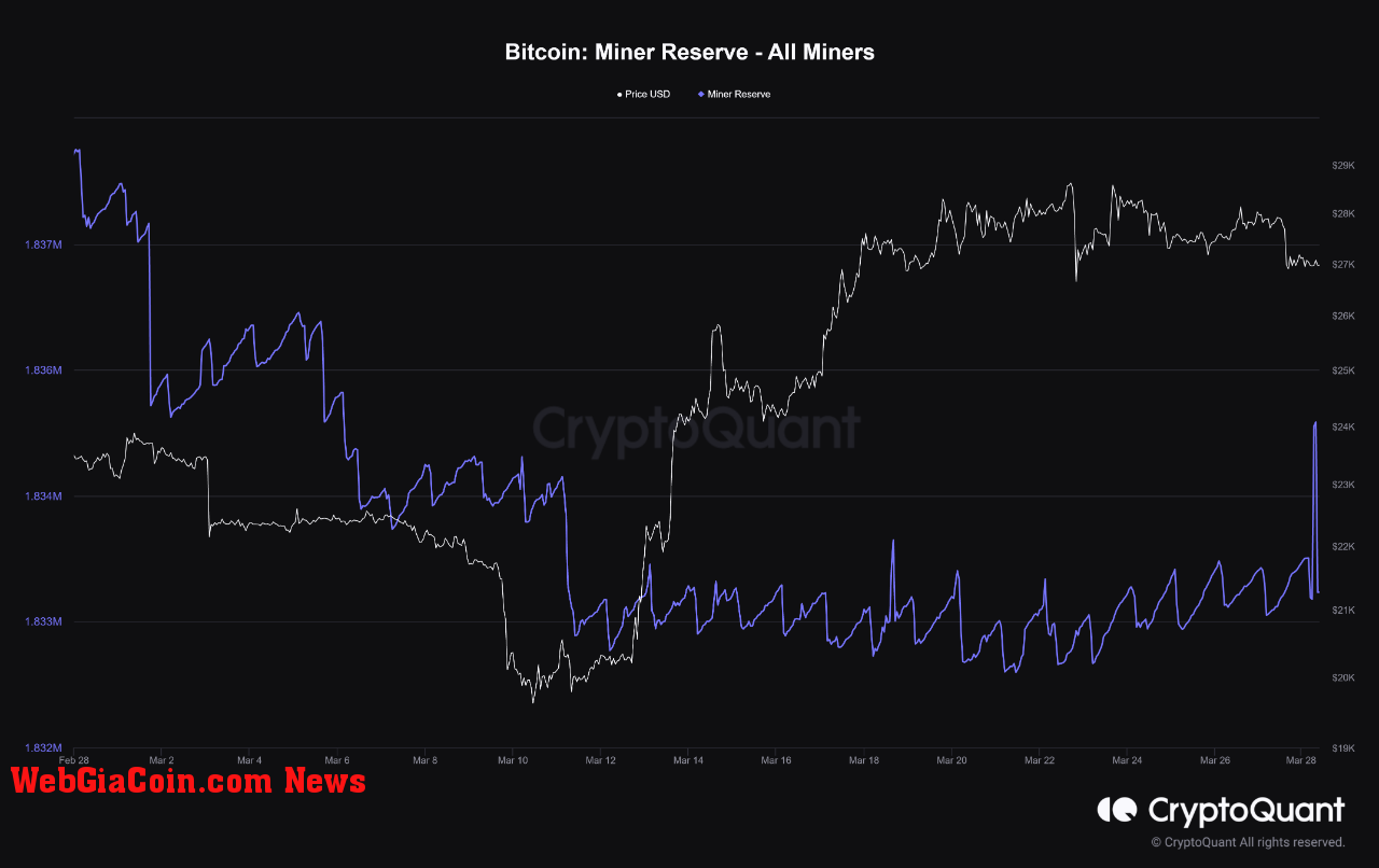 Bitcoin Miner Reserve