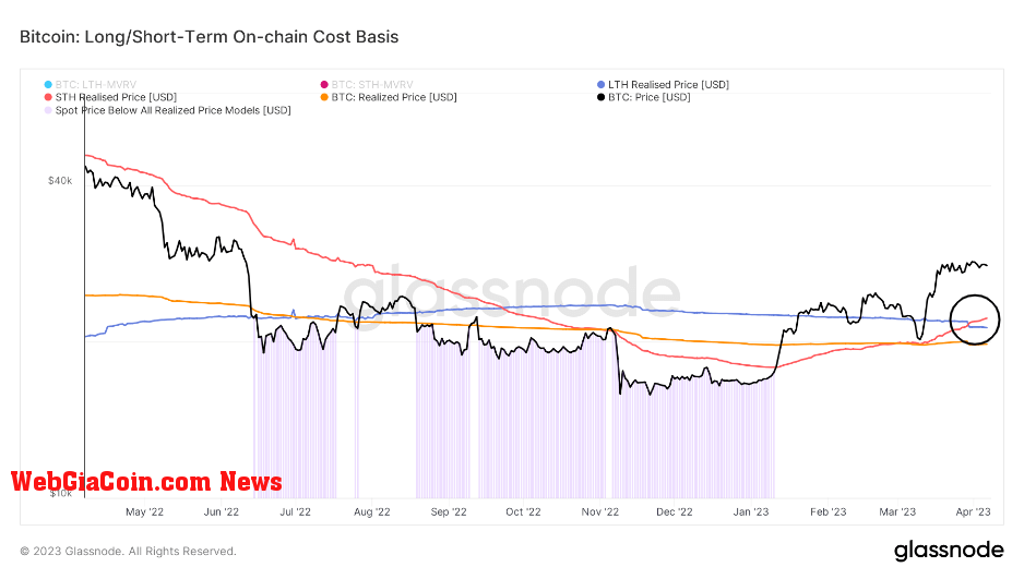 BTC Cost Basis: (Source: Glassnode)