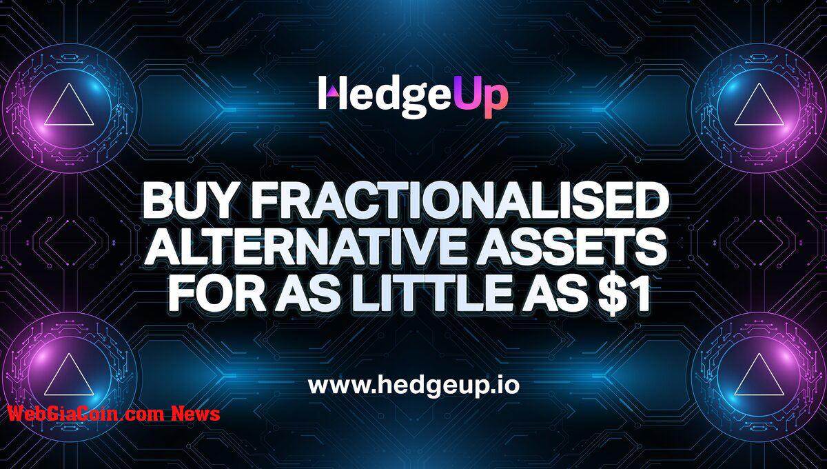 Đồng xu HedgeUp (HDUP) cung cấp tiền thưởng khổng lồ 30%