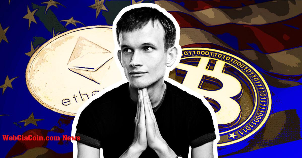 Vitalik Buterin thể hiện sự đồng cảm với các dự án tiền điện tử đối thủ trong bối cảnh áp lực pháp lý của Hoa Kỳ ngày càng tăng