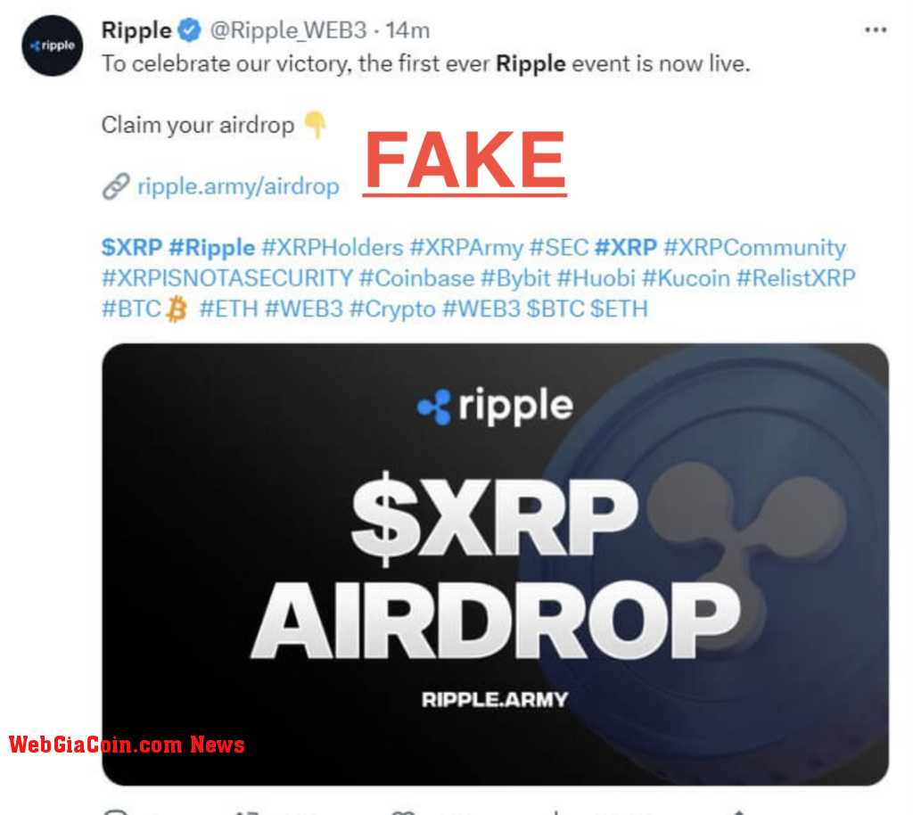 fake xrp airdrop