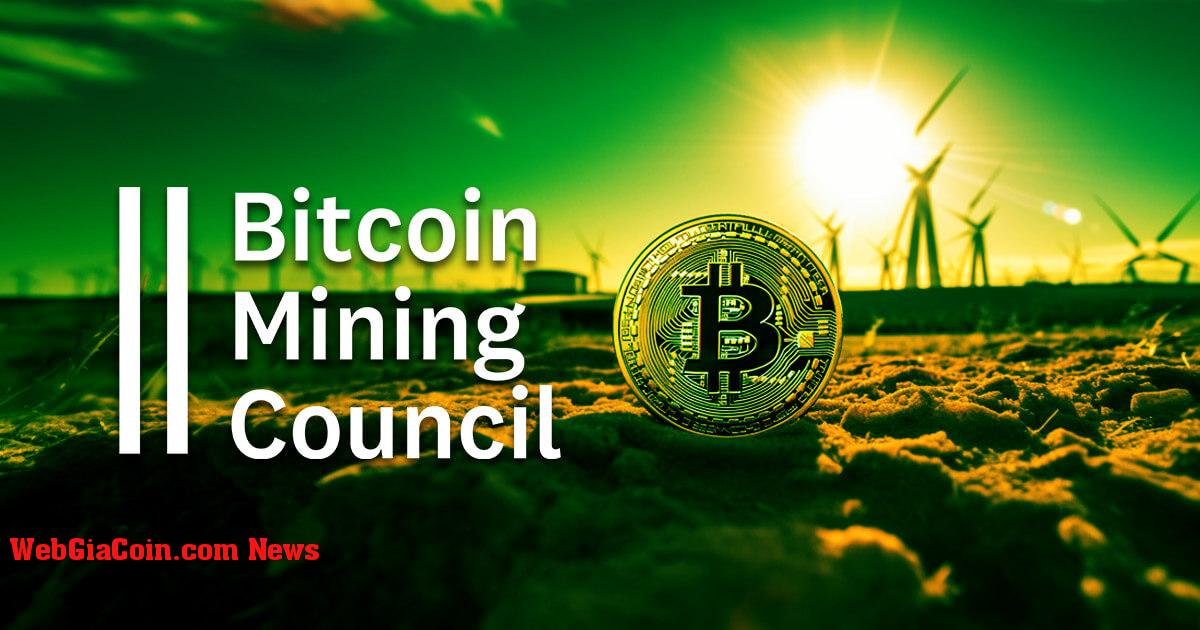 63% năng lượng tái tạo được sử dụng bởi Hội đồng khai thác Bitcoin, chiếm 43% mạng lưới khai thác toàn cầu