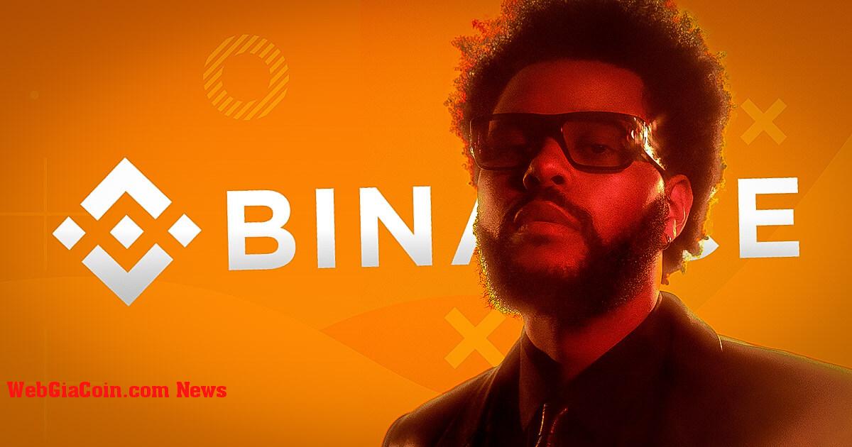 Binance và The Weeknd kết hợp âm nhạc, tiền điện tử và hoạt động từ thiện trong chuyến lưu diễn sắp tới