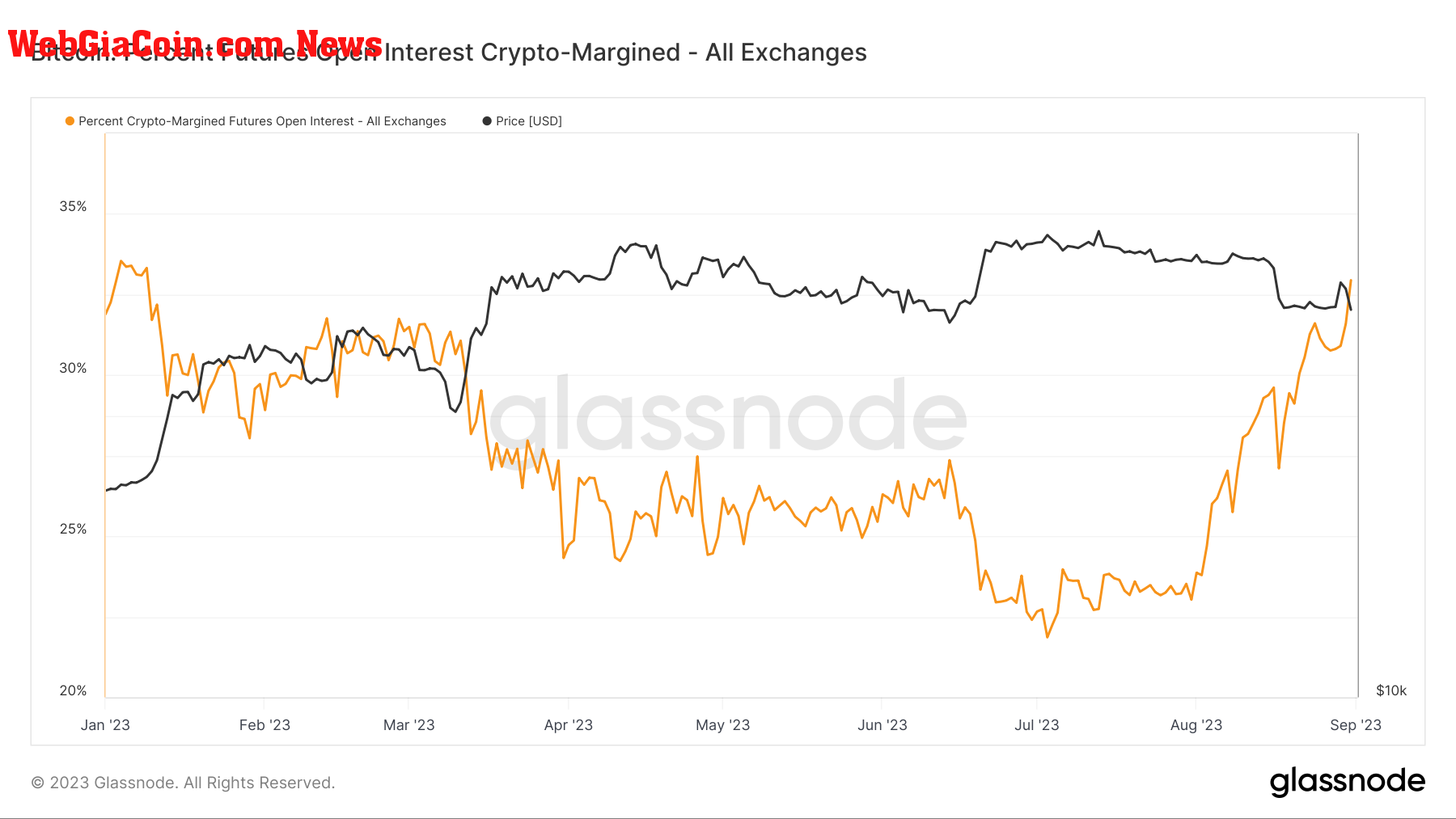 Crypto margin: (Source: Glassnode)