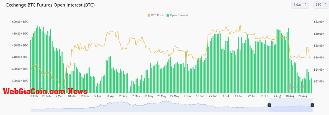 Open Interest: (Source: Coinglass)