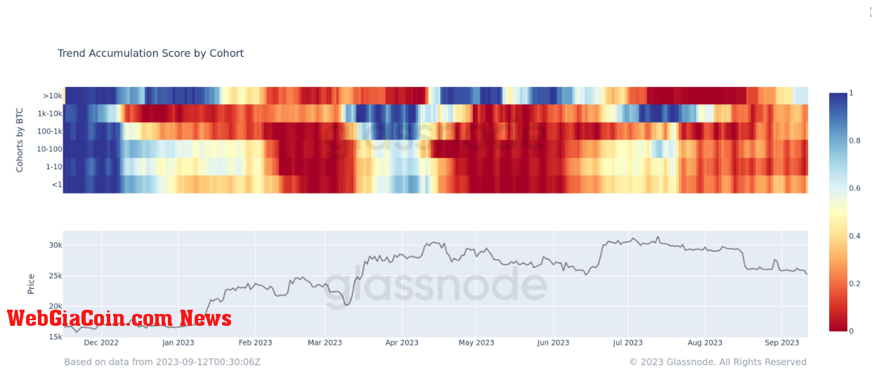 Accumulation Trend Score: (Source: Glassnode)