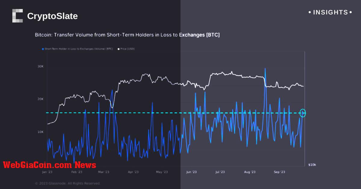 Sự lo lắng gây ra đợt bán tháo Bitcoin lớn giữa các nhà giữ ngắn hạn