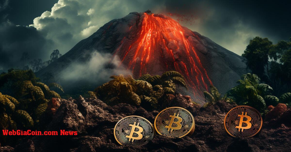 Dự án khai thác Bitcoin chạy bằng năng lượng núi lửa đầu tiên của El Salvador đi vào hoạt động