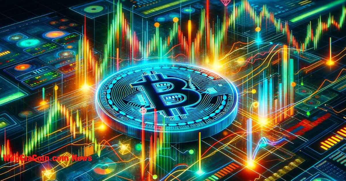 Biến động giá bitcoin không được phản ánh bởi hoạt động giao dịch