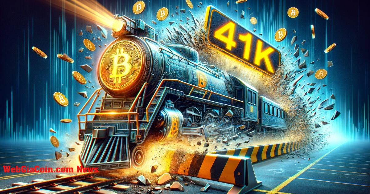 Bitcoin vượt qua mức 41.000 USD trong bối cảnh ETF lạc quan không ngừng